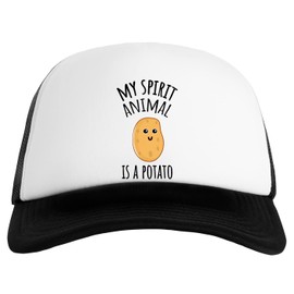 My Spirit Animal is A Potato Men's Women's Baseball Classic Cap Unisex Adjustable Snapback Men's Women's Cap, black