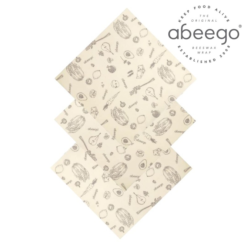 abeego Beeswax Wrap Set, Medium, Set of 3