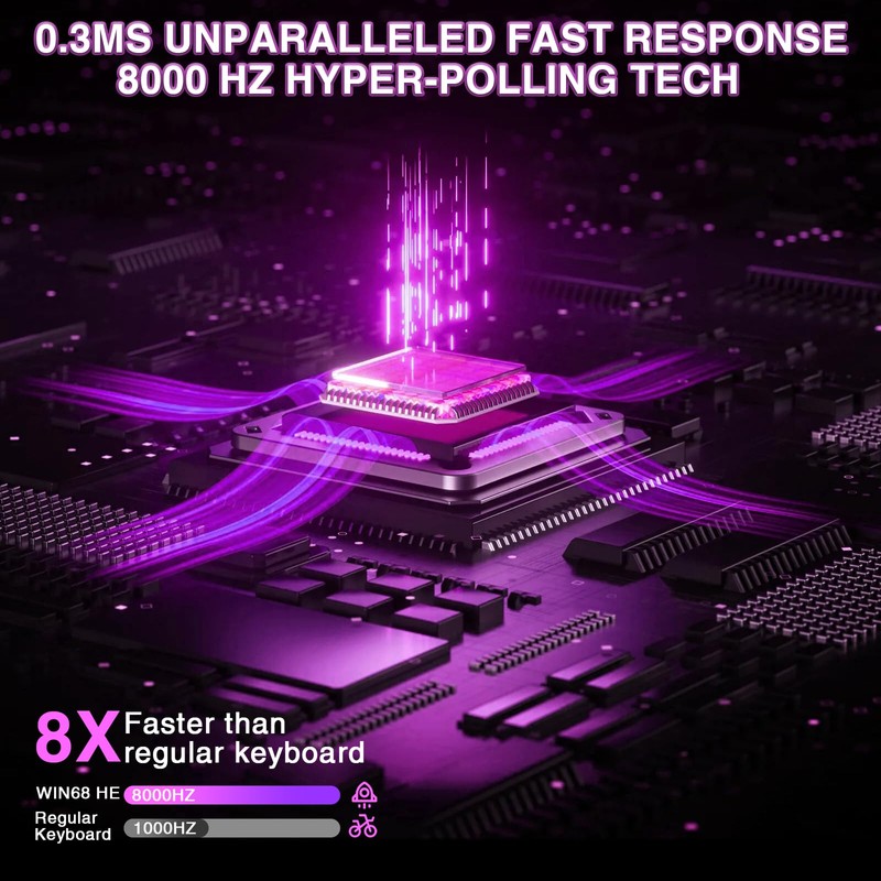 AULA WIN68 HE Mechanical Gaming Keyboard 60%, Hall Effect Magnetic