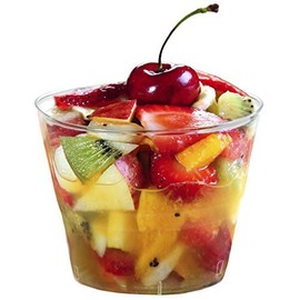 Embellish transparent plastic, disposable cup, desert cup, 5g, 145 ml., transparent, 60 Pcs