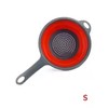 Collapsible Colander with Long Handle for Draining Pasta, Fruits and