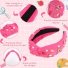 Brimekichio Teacher Headband Hot Pink Knotted Back to School Headband