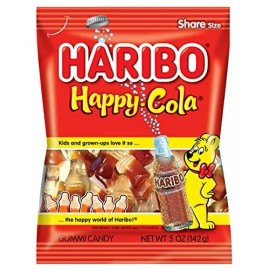 Haribo Gummi Candy, Happy Cola, 5 Ounce (1-Bag)