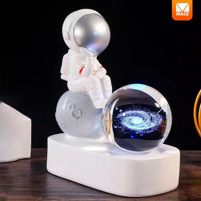 Maíz Lampara Astronauta Galaxia Led Escritorio Mesa Decoracion