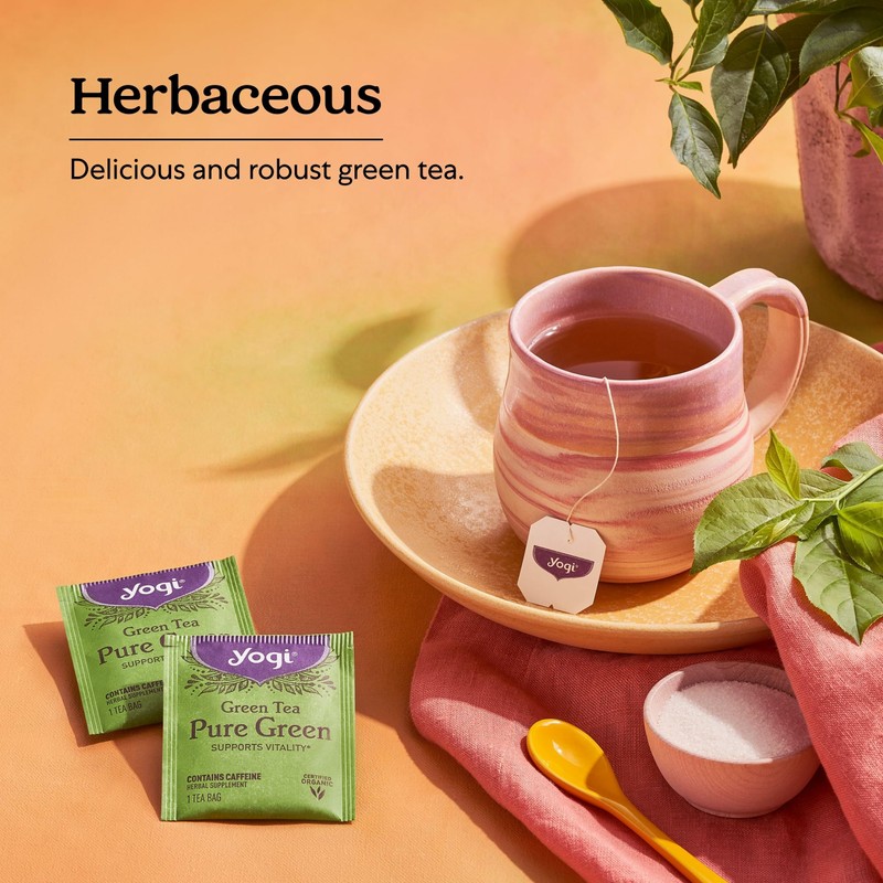 Yogi Tea Pure Green Tea - 16 Bags per Pack