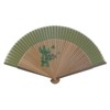 [Ken Onishi] Men's Short Sleeve Silk Pentex Hand Fan, bamboo