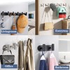 Vanloory Coat Hook Rack, Wall Mounted Rack with 4 Hooks,