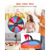 24-Inch Adjustable Height Win Fortune Roulette 14 Slots Spinning Prize
