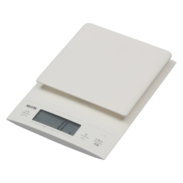 TANITA Digital Cooking Scales 6.6 Pounds (3 kg) (0.0035 oz (0.1 g) units up to 10.6 oz (300 g)) White KD - 320 - WH