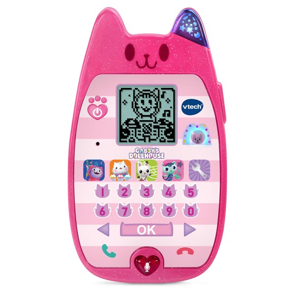VTech Gabby's Dollhouse Learning Mobile Phone - Toy Phone with the Original Voices of Gabby and Panda Paws and Exciting Educational Games - For Children Aged 3-6 Years