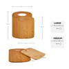 Karaca Defne Bamboo Chopping Board Set - 2-Piece Wooden Cutting