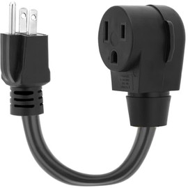 NEMA 5-15P to 6-50R Black Cords