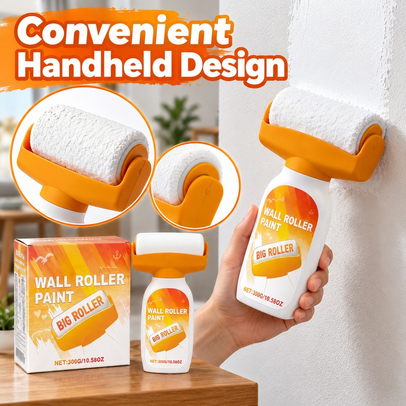 Wall Paint Roller for Touch-Ups – 300g White Latex Paint