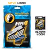HeadBlade Men's HB4 Refill Shaving Razor Blades (4 Blades)