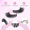 Fadlash Half Eyelash Extensions, Eyelash Glue and Eyelash Tweezers for