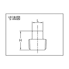 TRUSCO TP20A Threaded Pipe Fittings, SUS Square Plug, 20A