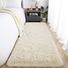 Oxford Homeware Rugs Living Room– Fluffy Cream Area Rugs for