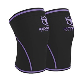 Iron Bull Strength - Rodilleras de 7 mm (par) para levantamiento de pesas y levantamiento de pesas (aprobado por USPA, IPL, IWF y USAW) | Soporte de c