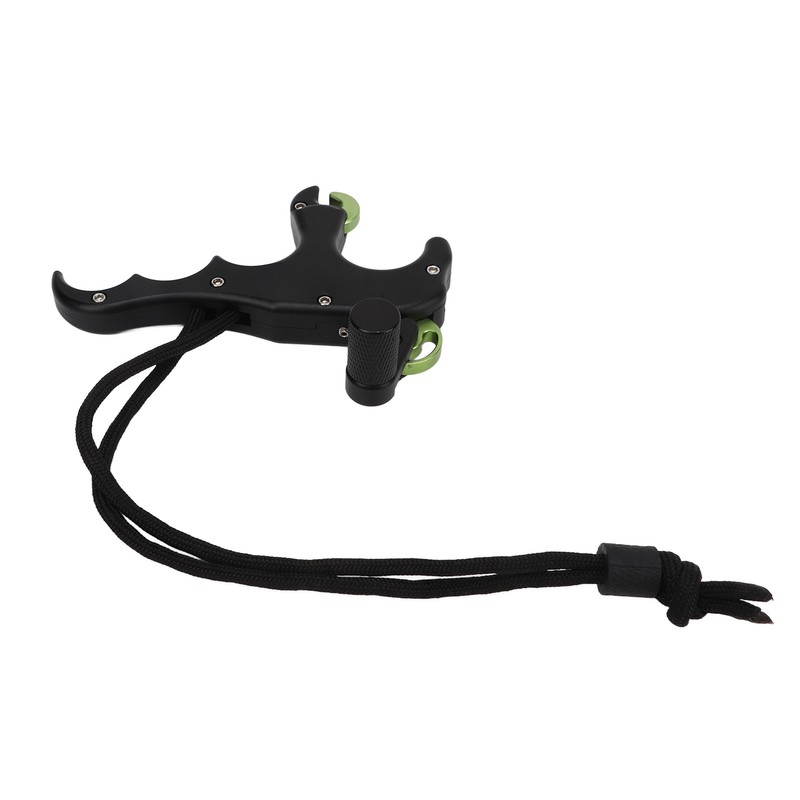 4 Finger Archery Release Aid Grip Adjustable Aluminum Alloy Compound