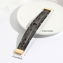 Long tiantian Leather Wrap Bracelets for Women Trendy Multi-Layer Bracelet Stack Cuff Bangle Bracelets for Women