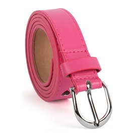 Beaface Belts for Women Jeans Pants, Womens Casual Leather Belts with Metal Pin Buckle for Women 26-32 Inch Waist (Rose Red)