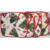 CHRISTMAS HOUSE 4 THIN CHAIR PADS CUSHIONS,CHRIS