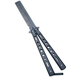 Practice Butterfly Comb, Professional Training Comb, Metal Folding Practice Tool, Portable And Multifunctional, Hair Styling Tools For Sport Outdoor Use
