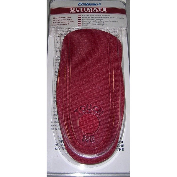 Frelonic Ultimate Standard Non-Posted Orthotic 3/4 Length M 11-12.5 Arch Supports Insoles