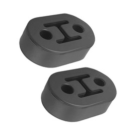 iolory Car Rubber Exhaust Hanger,Muffler Hanger Bracket,Rubber Short Hanger with 2 12MM Holes,Exhaust System Auto Part for Shock Absorption & Noise Reduction,Suitable for Most Car,Truck and SUV (2PCS)
