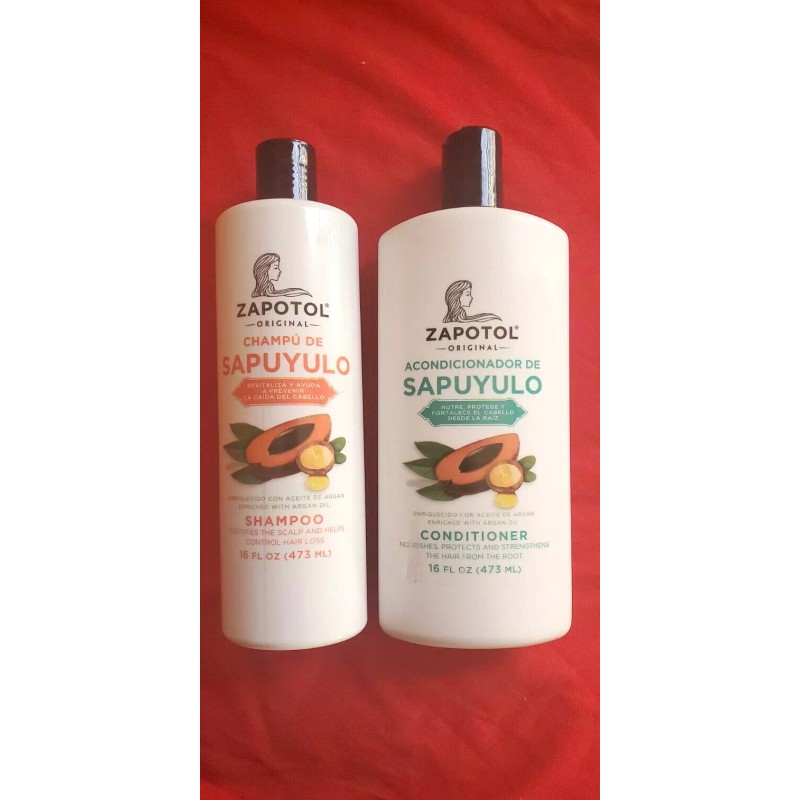 ZAPOTOL SHAMPOO Y ACONDICIONADOR DE SAPUYULO PREVIENE LA CAIDA DE