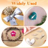 100 Pcs Small Alligator Hair Clips, 30MM Silver Metal Alligator