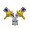 BesNPT G1/2" Female x Male x Male Y-Shape 3-Way Shut-Off