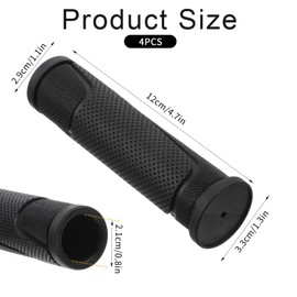 TIESOME 2 Pairs of Ergonomic Bicycle Grips 22 mm Rubber Ergonomic Grips Non-Slip Handlebar Grips Bicycle Grips Handlebar Grip Hand Grips for MTB BMX City Bike Children's Bicycle