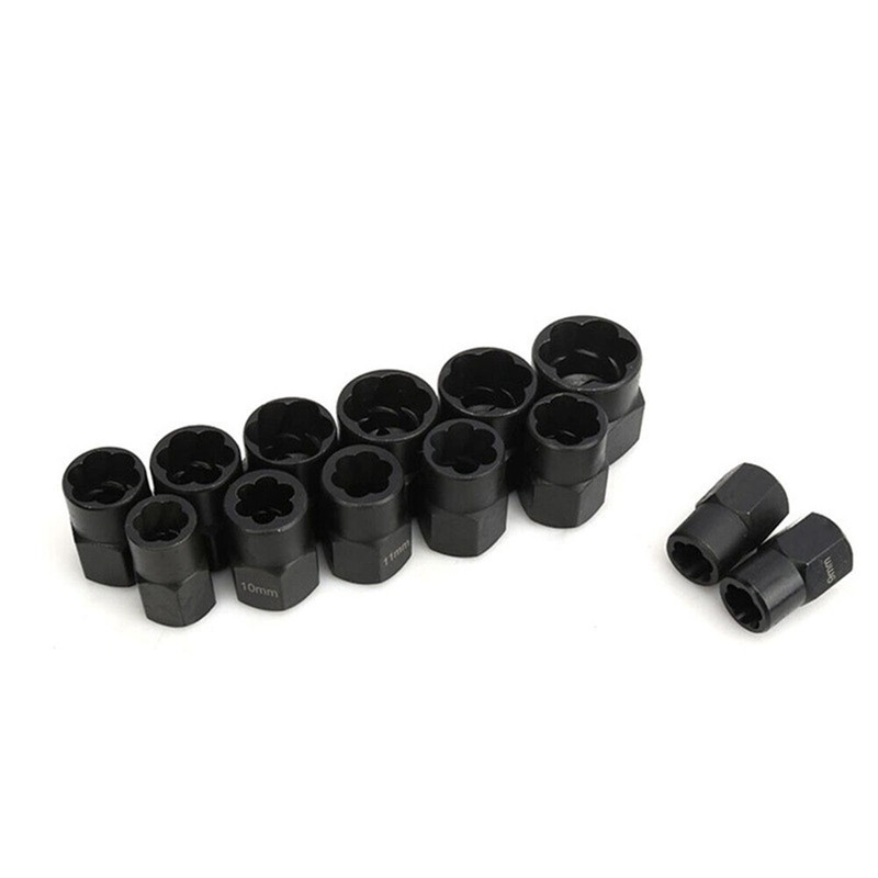 CENPEK 13 Piece Rotary Socket Set, 3/8" Drive Damaged Bolt