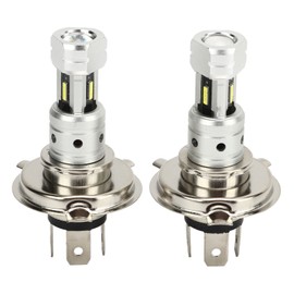 2 Pcs 100W H4 LED Motorcycle Headlight Bulb 360 Degree Super Bright CSP Chip Energy Saving Replacement For Suzuki Yellow Light 3000K