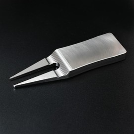 304 Stainless Steel Two Prong Golf Divot Tool 3 in× 0.75 in Pitch Mark Repair Tool Blanks 6mm Thick