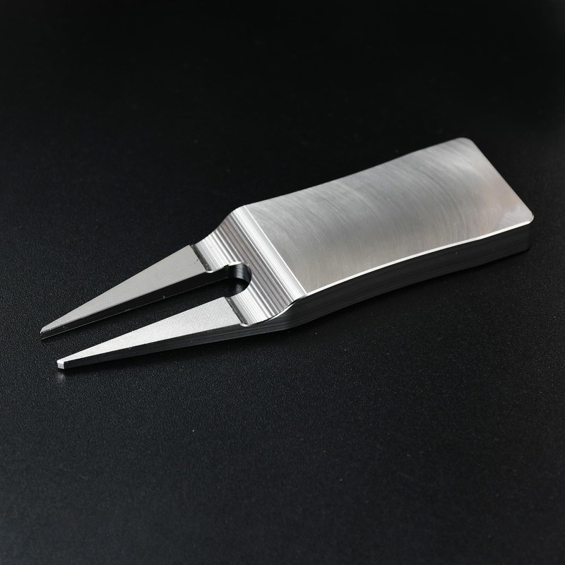 304 Stainless Steel Two Prong Golf Divot Tool 3 in×