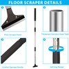 Greeily Floor Scraper, 31" to 61" Scraper Tool Long Handle