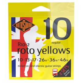 Rotosound Roto Yellows - Cuerdas para guitarra eléctrica, 2 unidades