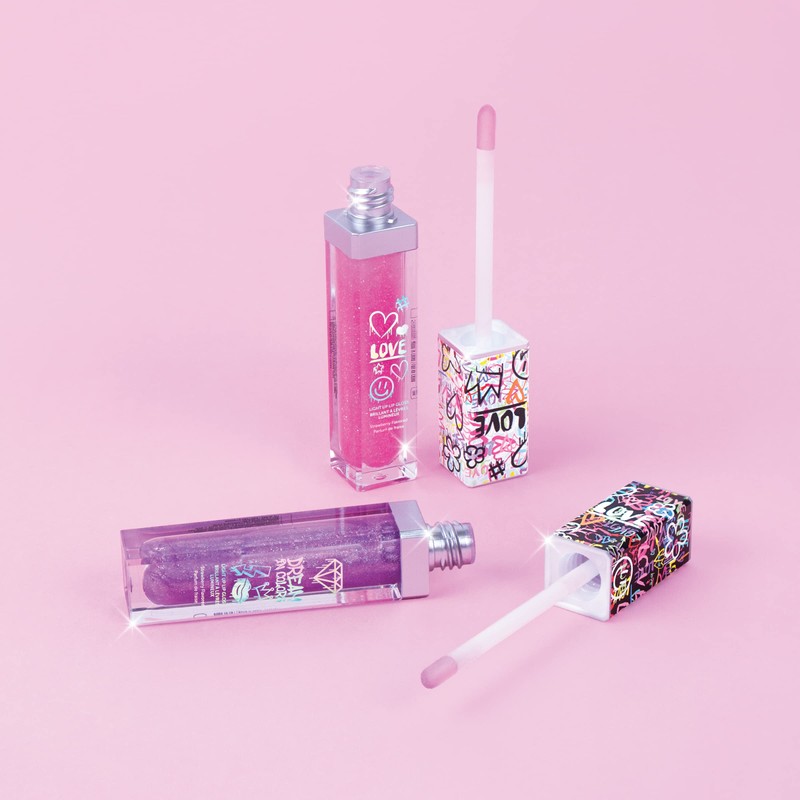 3C4G 2pk Light Up Lip Gloss - Graffiti