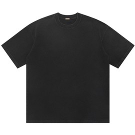 BINTEHGS Oversized Grunge Vintage t Shirts for Women Short Sleeve Cotton Casual Baggy Tees Teens Trendy Crew Neck Loose Tops(Unisex:Black,XL)