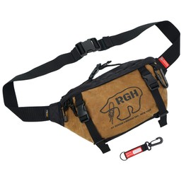 Rough Enough Mens Tactical Fanny Pack Crossbody Large Waist Bag for Men, Brown, Large, Mens Fanny Pack Crossbody Waist Bag