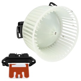 AUTOMUTO 700284 AC HVAC Blower Motor ReplacementReplacement& Heater Blower Resistor Kit Fit for 2010-2013 for Mazda 3 2010 2011 2012 2013 700284, BBM4-61-B10, MA3126108, 76930 AC Blower Motor