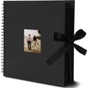 Juvale Spiral-Bound Scrapbook Album - Silk Ribbon Cover for Wedding