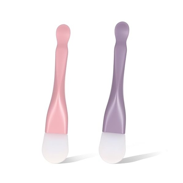 2PCS Silicone Face Mask Brush, Soft Facial Applicator 5.7 in