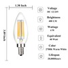 Beonllay 12 Volt Candelabra Light Bulbs 40 Watt Equivalent Low