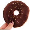 Wyjuan 1Pc Donut Shape Plush Blue Pet Toy,Lovely Donut Shaped