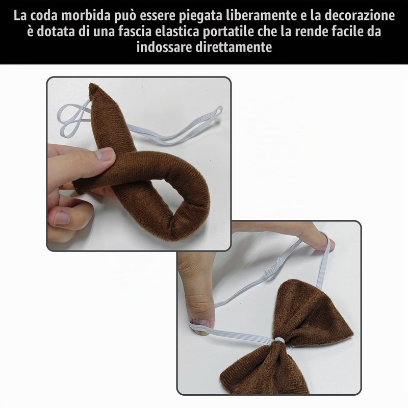 OAOSDH 1 Fascia per La Testa, 1 Coda, 1 Naso,