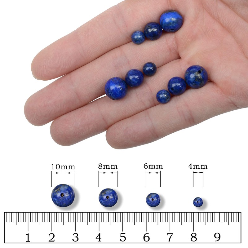 AD Beads Smooth Natural Gemstone Round Loose Beads 15" 4mm