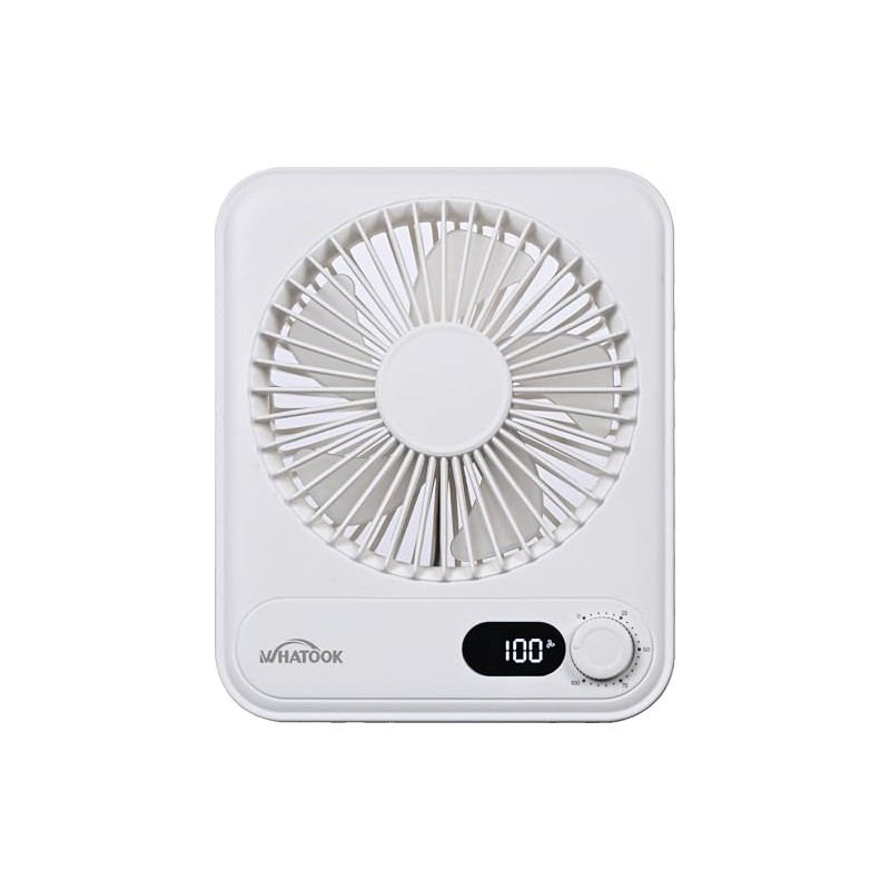 WHATOOK Small Desk Fan Personal Fans: 2000mah 10 Hours Battery